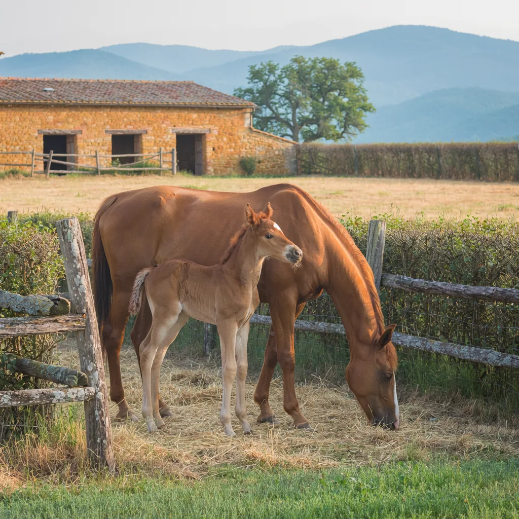 Élevage de chevaux, Ferme équestre de Lavant, Plateau d'Hauteville
