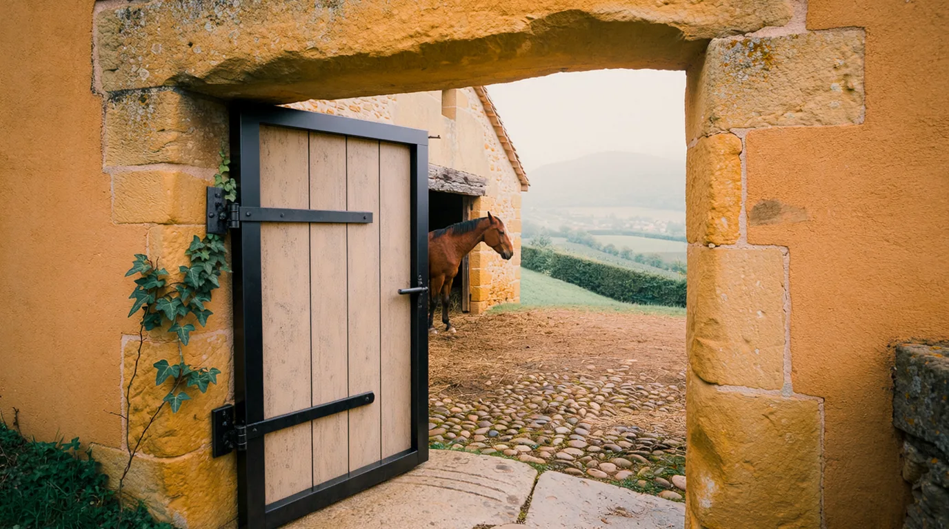 Entrée, Ferme équestre de Lavant, centre équestre à Plateau d'Hauteville