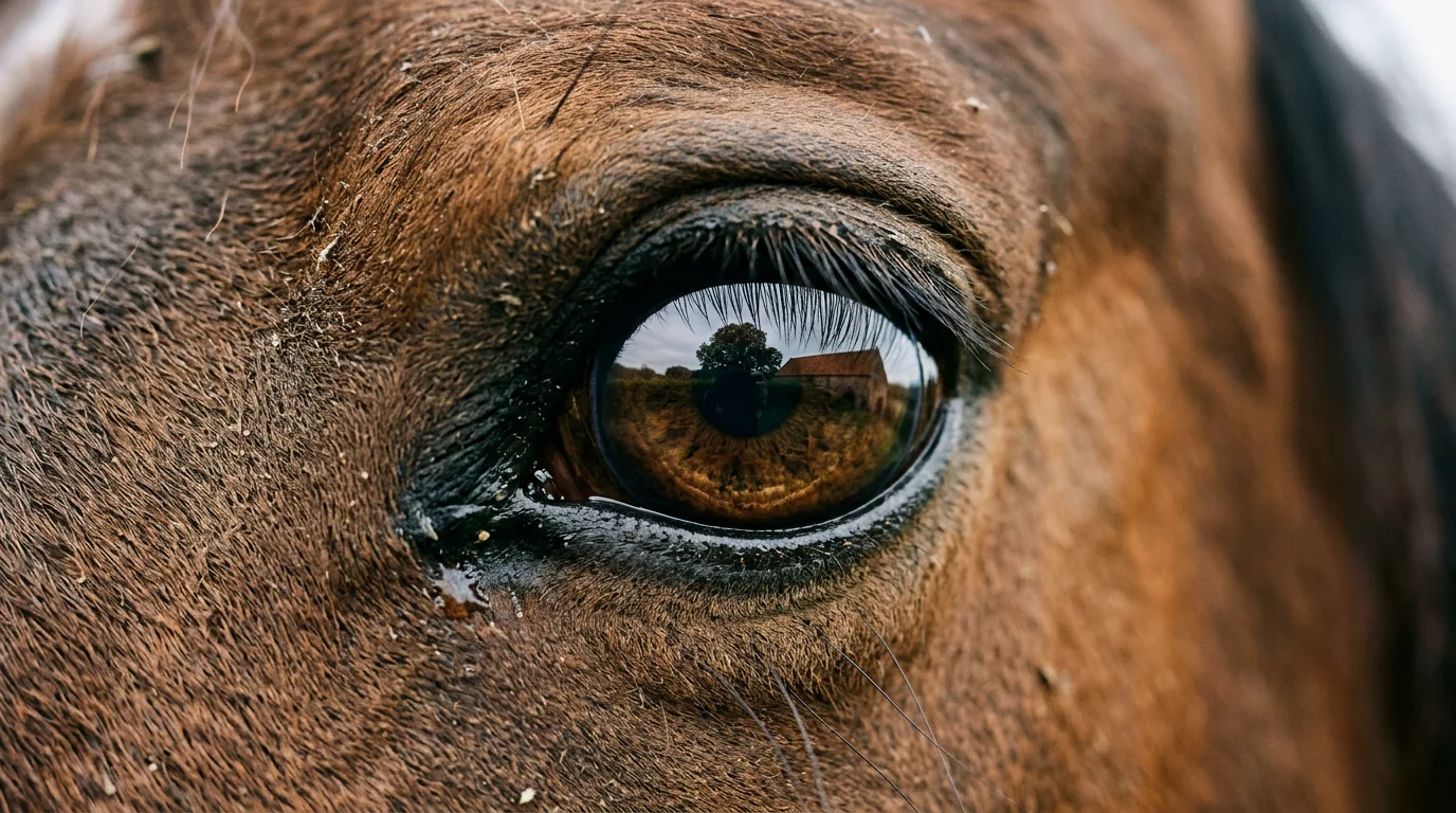 Un regard de cheval, Ferme équestre de Lavant, Plateau d'Hauteville