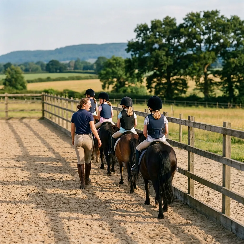 Cours de poney à Plateau d'Hauteville, Ain